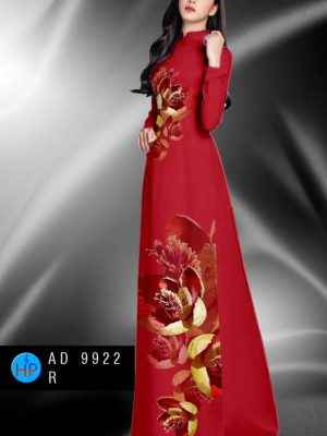 Vải Áo Dài Hoa In 3D AD 9922 30